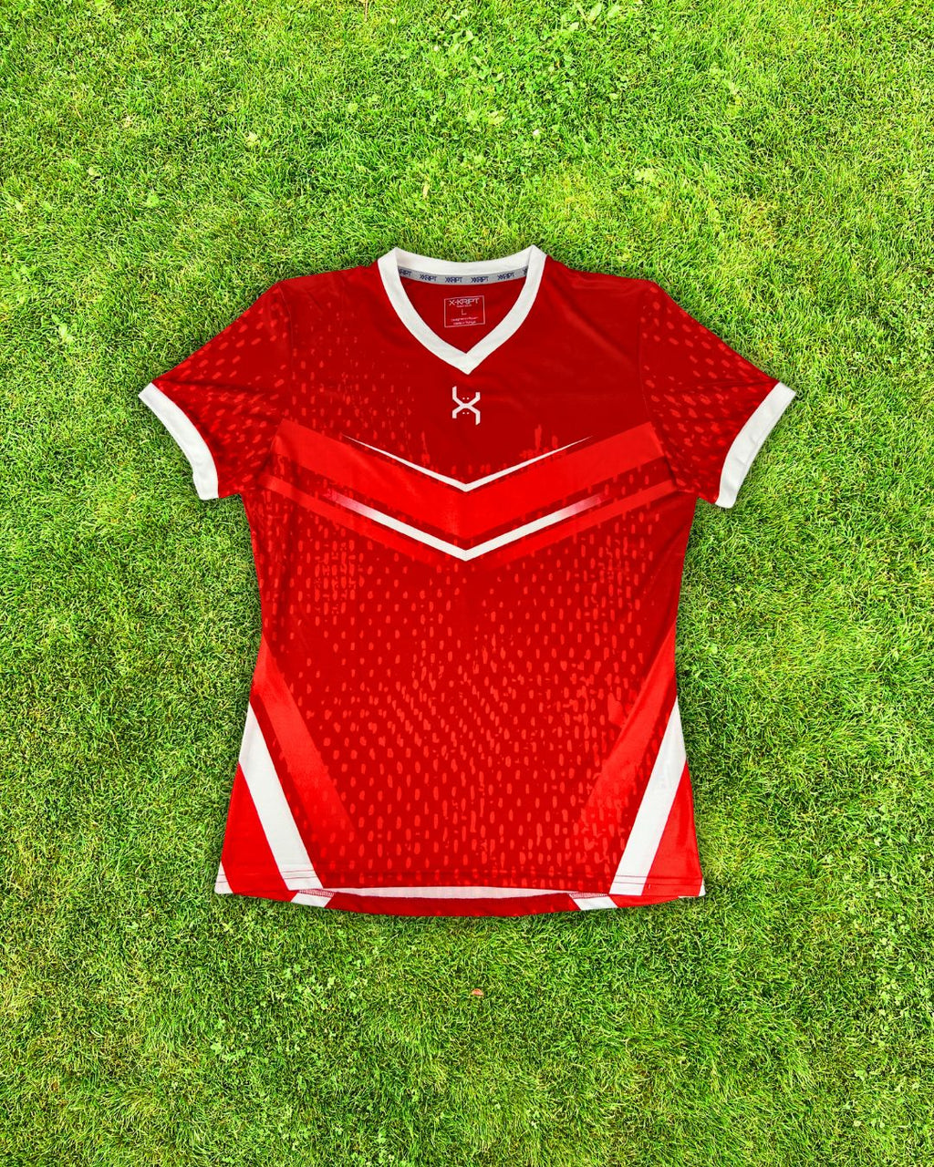 Ensemble X‑KRIPT SW Match – Maillot rouge, short et chaussettes