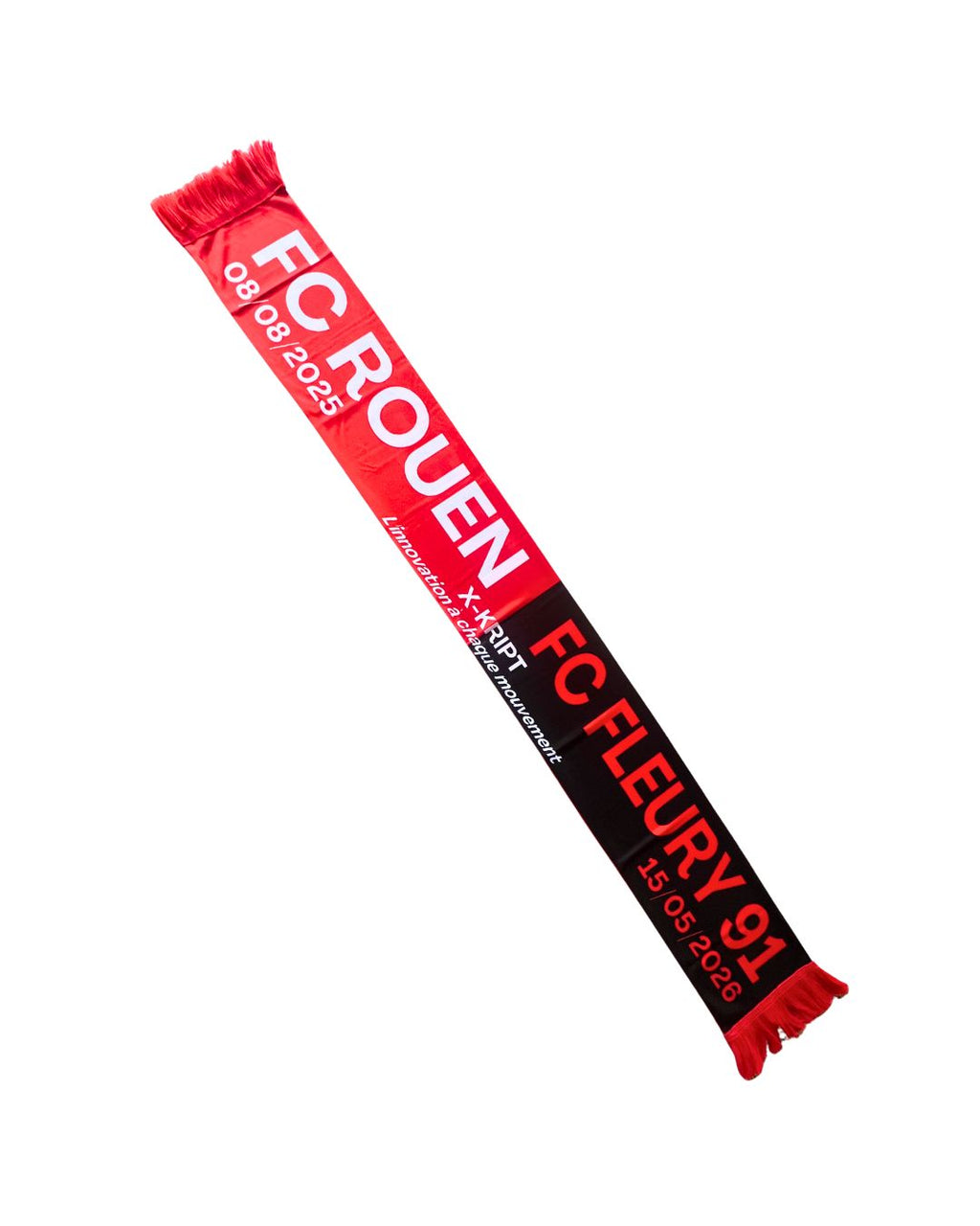 Écharpe de supporter du FCR contre l'équipe adverse