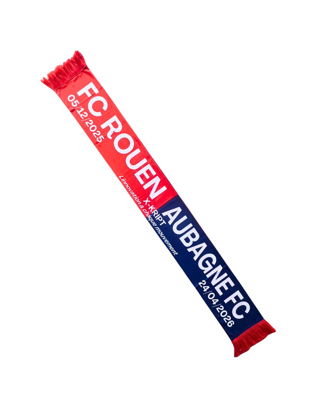 Écharpe de supporter du FCR contre l'équipe adverse